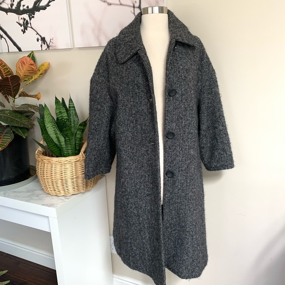 Vince Jackets & Blazers - VINCE▪️Houndstooth Wool Alpaca Blend Long Jacket.